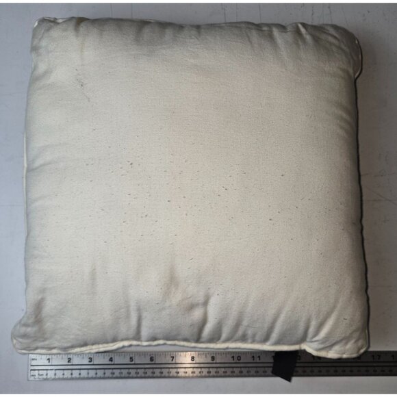 Vintage 80s 90s Cat Tapestry Throw Pillow With Basket & Yarn Design - Picture 3 of 3